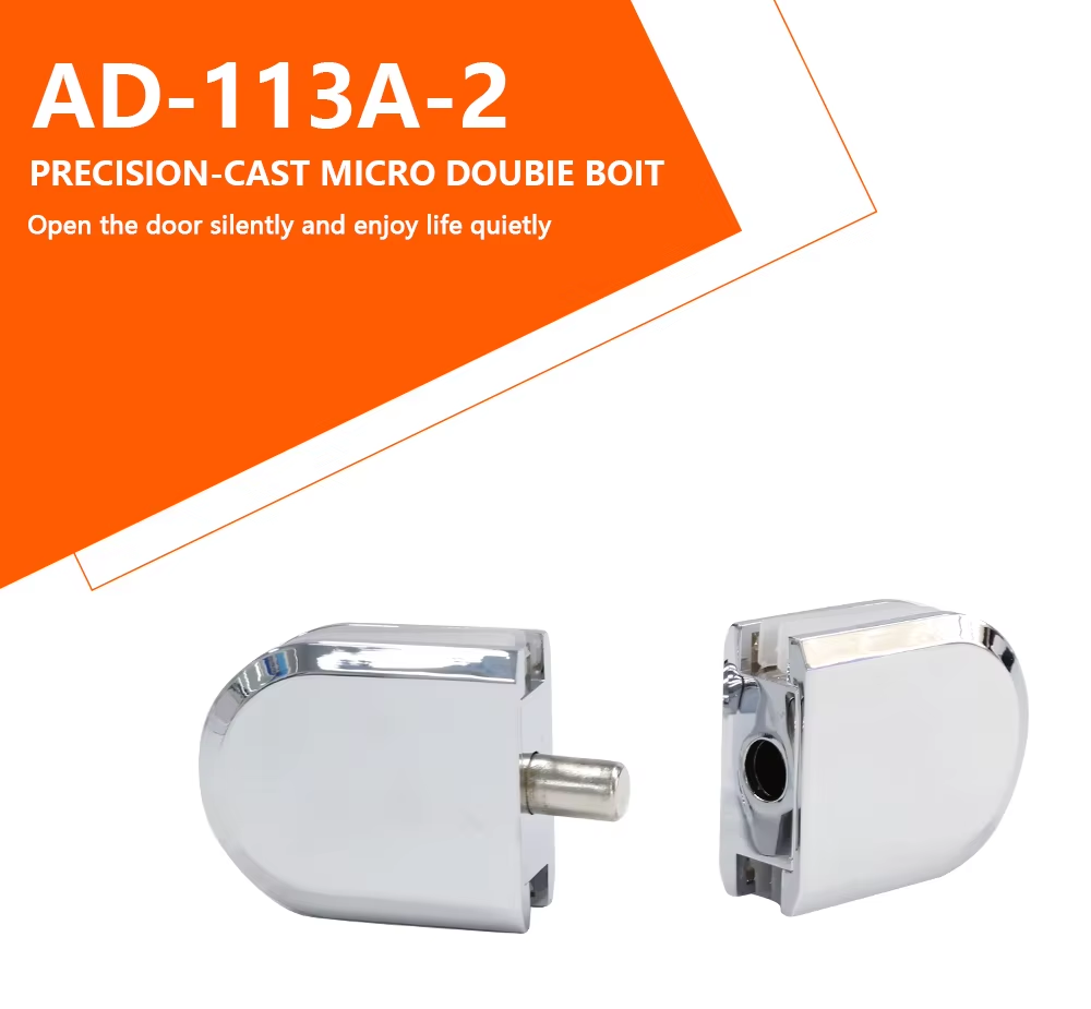 Office Building/ Apartment Bathroom Frameless Glass Door Double Side with Stainless Steel 304 Cover Central Glass Door Lock - Oray Hardware