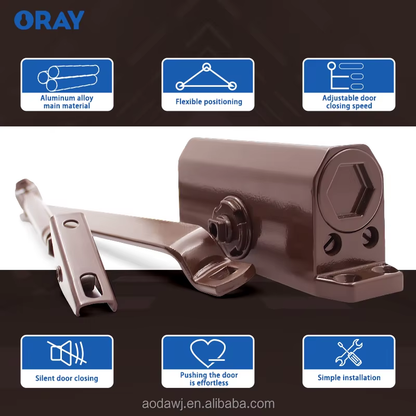 Smart Home Automatic Swing Door Opener Closer Electric Garage Gate Operator Optional Sensor Remote Control Big Gate Motor - Oray Hardware