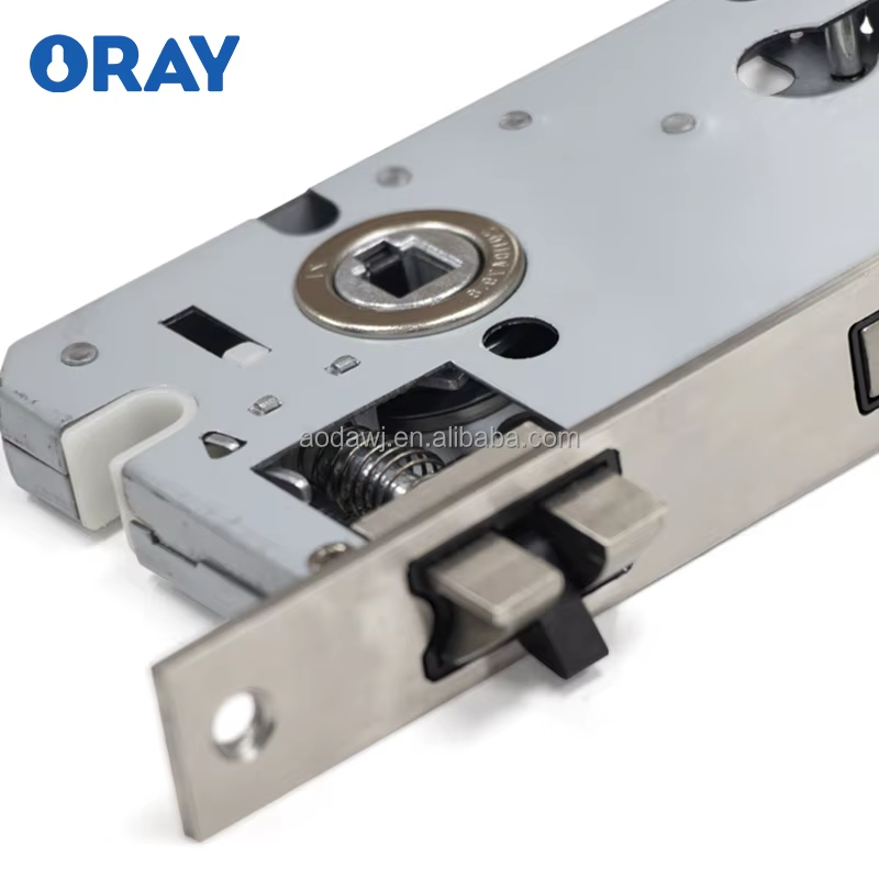 Wooden Door Lock and  Handle Yellow Bronze Colored Kirsite Silent Door Opening Quiet Life High Quality Z6058-Z30 - Oray Hardware