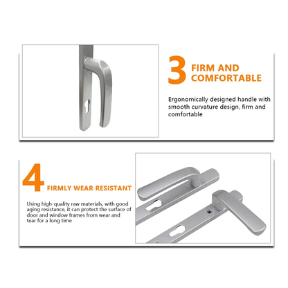 Euro Push Pull Entry Door Circle Luxury Style Brass Sliding Privacy Pocket Latch Lever Bathroom Lock Flat Stainless Door Handles - Oray Hardware