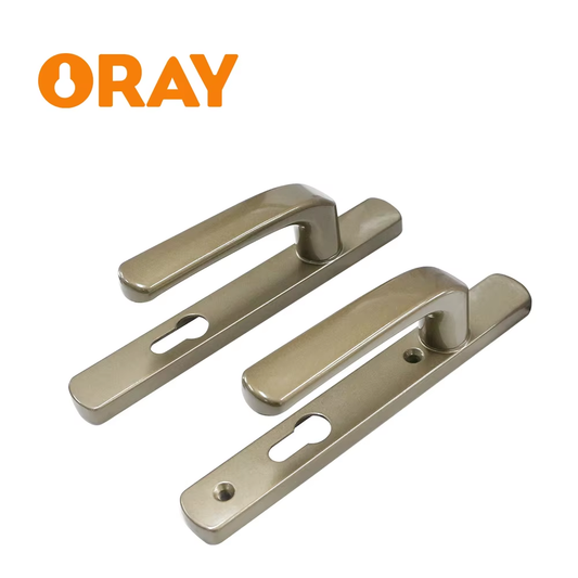 Modern Luxury Stainless Steel Black Push and Pull Plate Interior Bathroom Mortise Latch With Keys Knobs Locks Set Door Handle - Oray Hardware