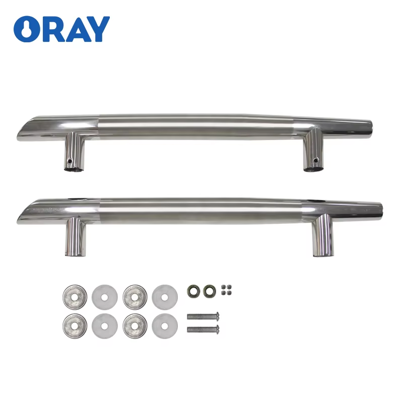 China Factory 304 Stainless Steel Long Size H-Shaped Hinge Satin Finish Sliding Glass Door Control Handle for Hotels Modern - Oray Hardware