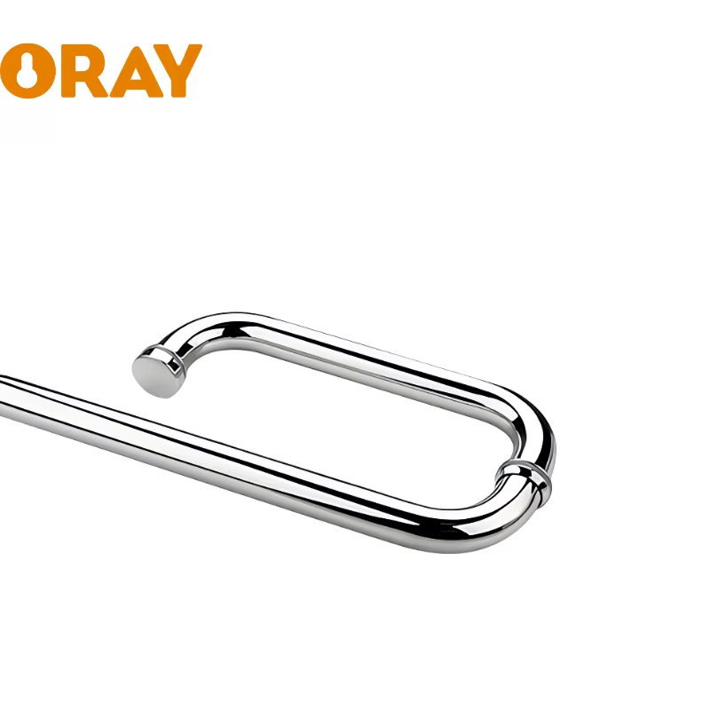 High Quality Factory Price Sample Free Interior Door Handle Mirror Polishing Finish Pull Handle for Sliding Shower Room - Oray Hardware