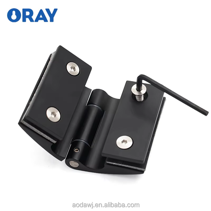 Modern Design Bathroom Glass Door Clamp Stainless Steel 90° Sensitivity Optimal Thickness for Sensitive Opening & Closing - Oray Hardware