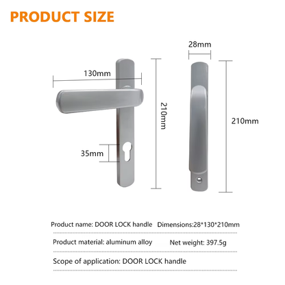 Euro Push Pull Entry Door Circle Luxury Style Brass Sliding Privacy Pocket Latch Lever Bathroom Lock Flat Stainless Door Handles - Oray Hardware