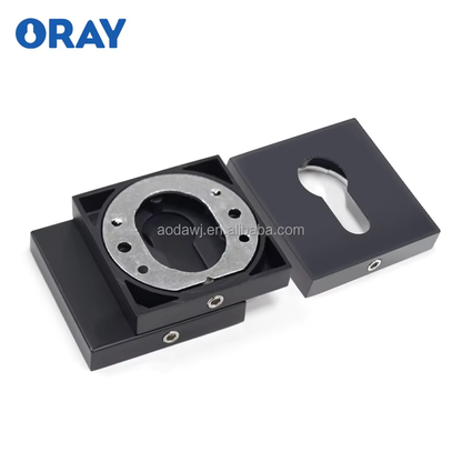 Wooden Door Lock and  Handle Matte Black Colored Semi Matte Brushed High Quality Zinc Alloy K6-Z99 - Oray Hardware