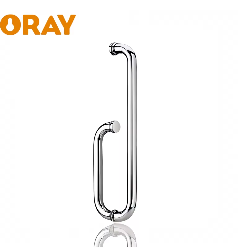 High Quality Factory Price Sample Free Interior Door Handle Mirror Polishing Finish Pull Handle for Sliding Shower Room - Oray Hardware