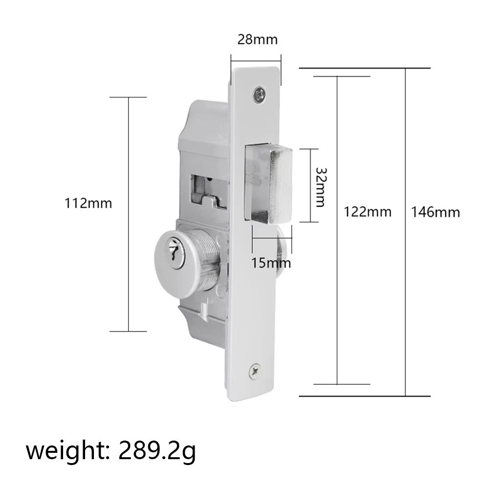 Security Hardware Aluminum Front Door Set Mechanical Metal Fire Door Lock Cylinder Body With Key Ss304 Mortise Deadbolt Lock - Oray Hardware
