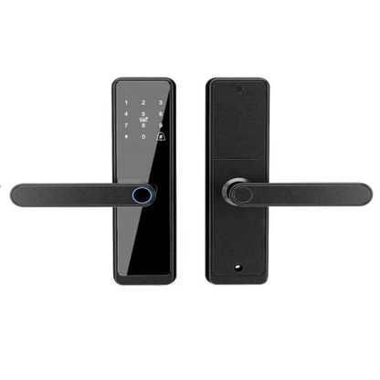 Smart Wood Door Lockset with Cylindrical Knob & Deadbolt Entrance Privacy Tubular Latch Memory Card Data Storage Option - Oray Hardware
