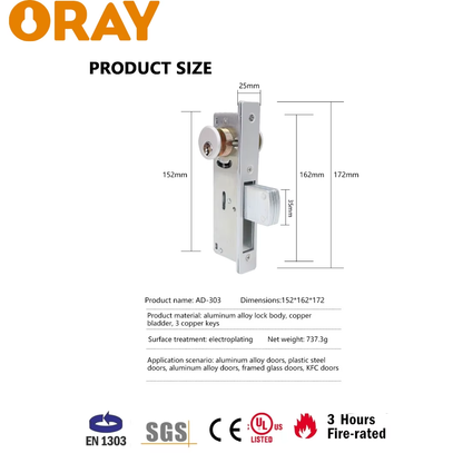 Manufacturer Euro 70mm 120mm Set Cabinet Multi Master Parts Stainless Steel 304 Door Anti-Theft Security Lock Cylinders With Key - Oray Hardware