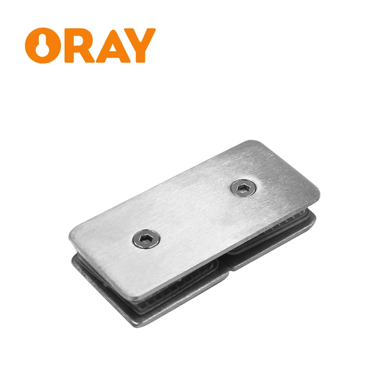 Drilled Bracket Panel Wall Clip Shower Bracket  Shower Glass Clip 304 Stainless Steel Square Frameless Glass Clamp Connector - Oray Hardware