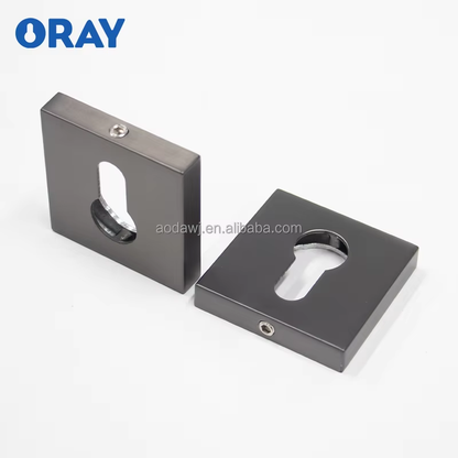 Wooden Door Lock and  Handle Black Colored Semi Matte Brushed High Quality Zinc Alloy K6-Z24 - Oray Hardware