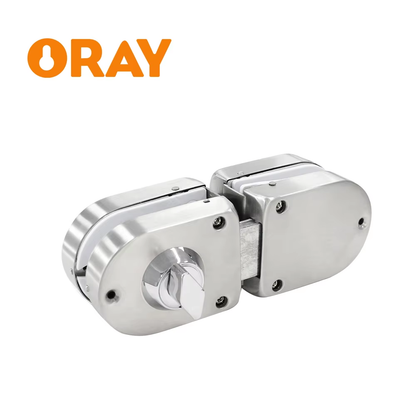Free Sample Factory Price Double Side Frameless Glass Stainless Steel Sliding Glass Door Lock Glass Door With Lock - Oray Hardware