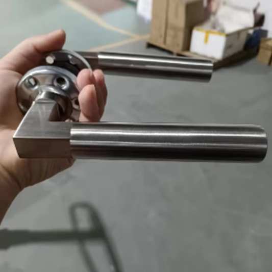 High Security Satin Nickel Tubular Leverset Lock Modern Design Aluminum Alloy Handle Entrance Door with Key for Hotels - Oray Hardware