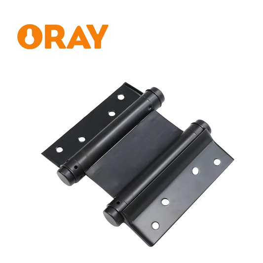 Invisible Wooden Door 180 Degree Hidden Black Aluminum 316 Stainless Steel Double Action Self Close Hydraulic Spring Door Hinge - Oray Hardware