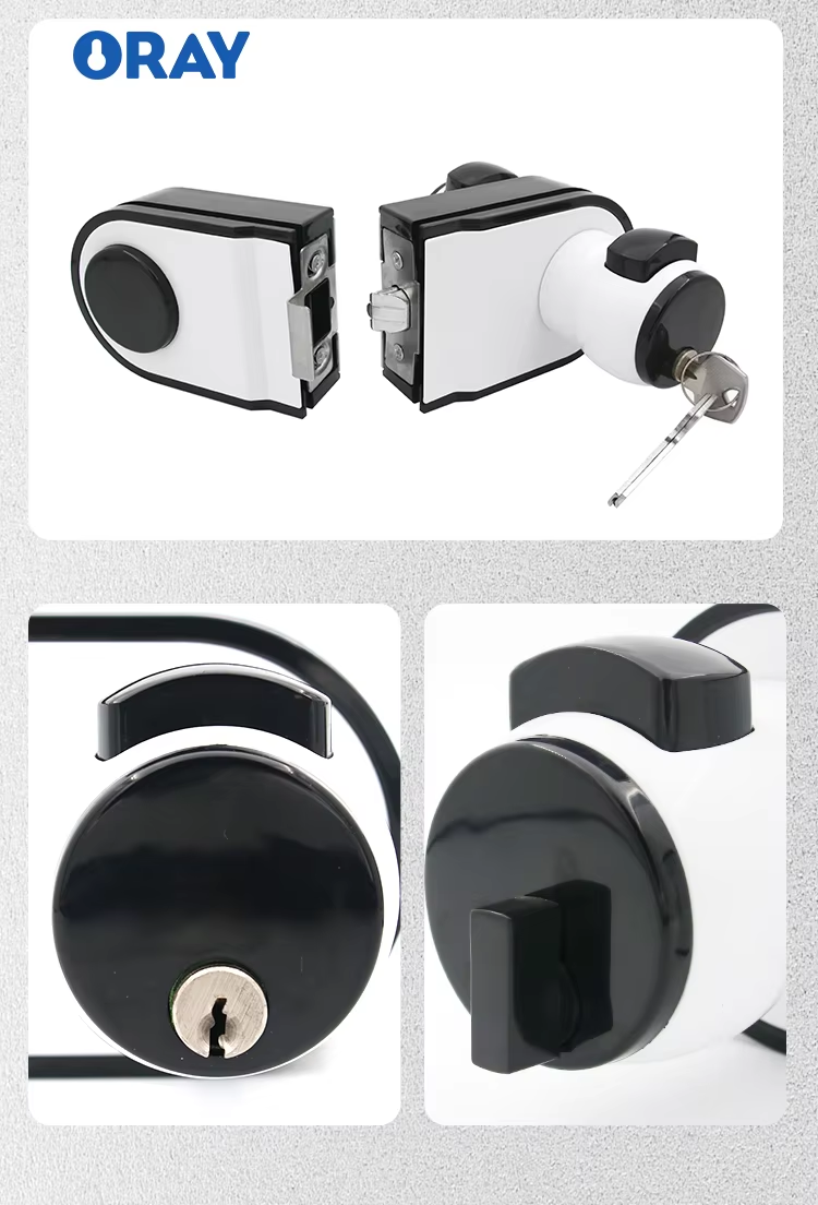 Factory Direct Price Door Lock Aluminium Doors Glass Door Lock 10~15mm Thick Tempered Aluminum Alloy Lock - Oray Hardware