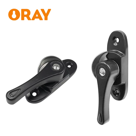Small Two-Way Crescent Lock With Hook Aluminum Alloy Door and Window Hook Lock Children's Safety Window Lock Buckle - Oray Hardware