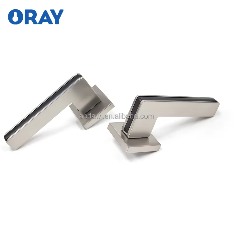 Wooden Door Lock and  Handle Kirsite Wire Drawing Process Silvery High Quality Zinc Alloy K6-Z76 - Oray Hardware