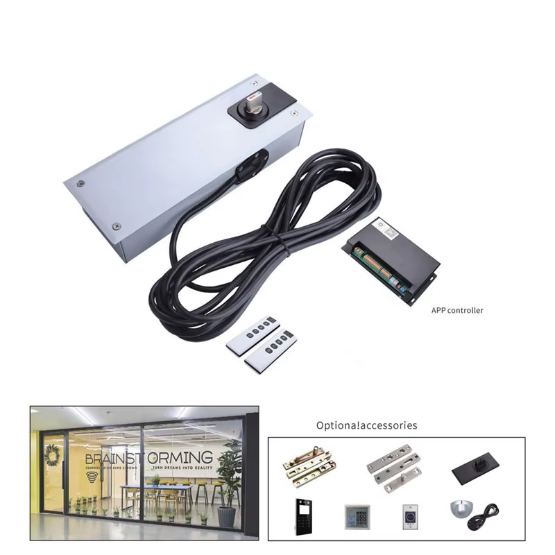 Swing Door Opener for Glass Door Automatic Electric Floor Spring - Oray Hardware