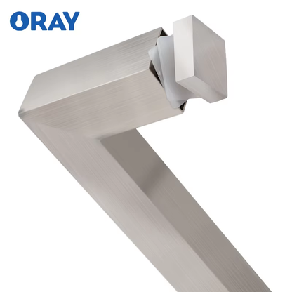 OEM Factory Square Shower Door Handle with Modern L Shaped Glass Tube for Hotel Use - Oray Hardware
