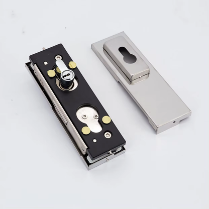 Modern 2025 Sale Aluminum Alloy Swing Panel Stainless Steel Frameless Glass Hardware Door Clamp Patch Fitting Lock Center Lock - Oray Hardware