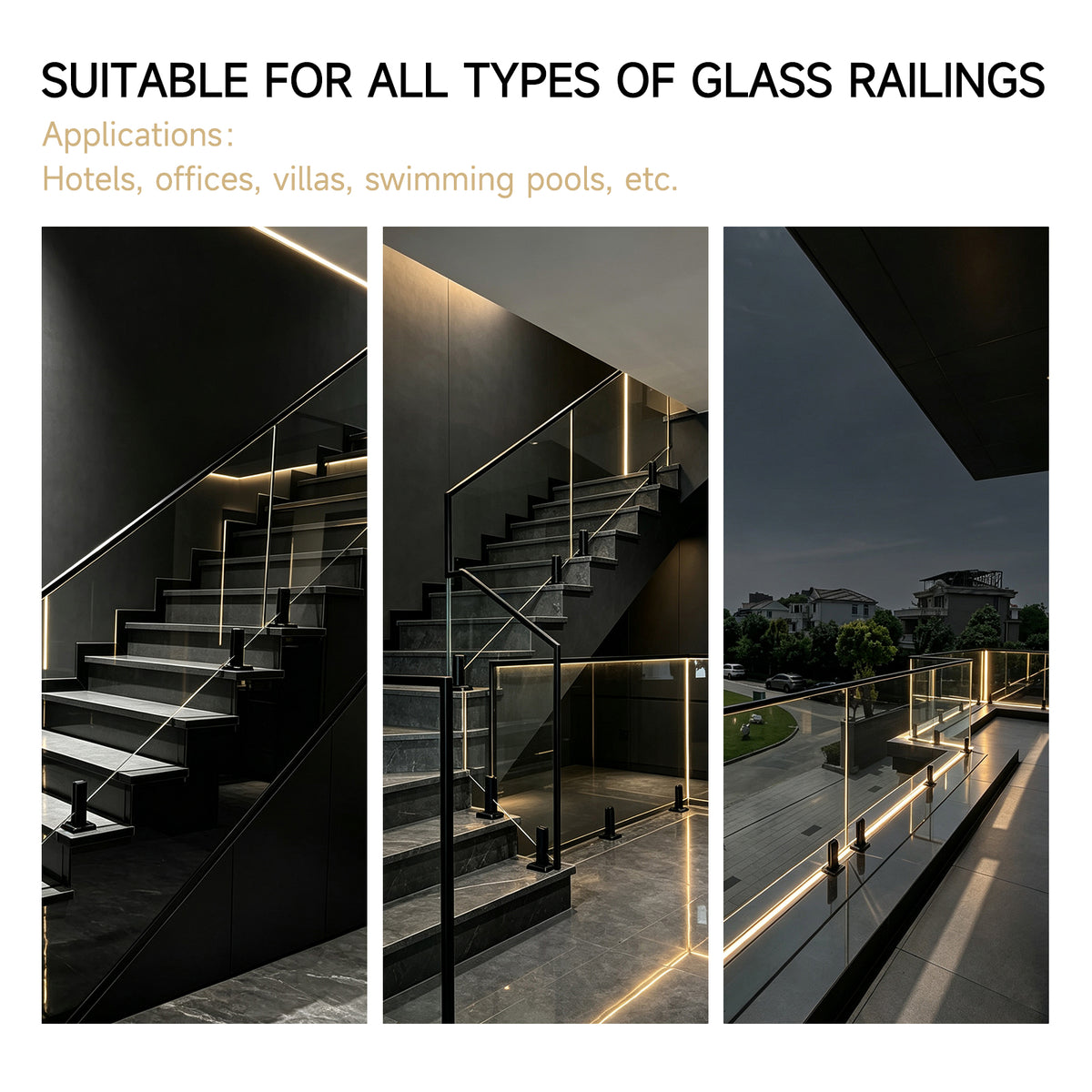 Detachable 304 316 Stainless Steel Glass Balcony Railing Spigot Side Mount Glass Clamp for Outdoor Pool Balustrade - Oray Hardware