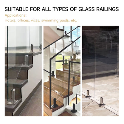Stainless Steel Special Slanted Shape Mirror Polished Glass Spigot for Swimming Pool Glass Railing Fence - Oray Hardware